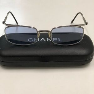 Chanel sunglasses in silver